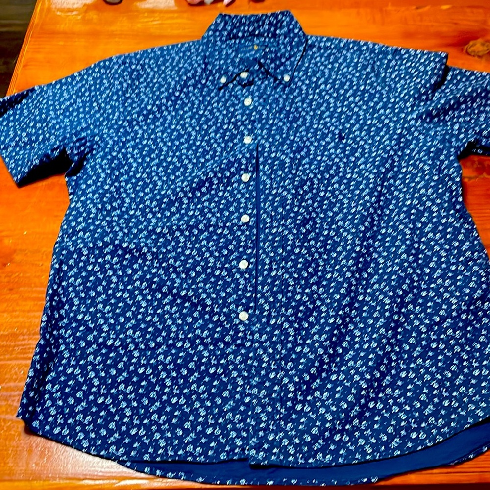 Men’s Shortsleeve button down, Floral print